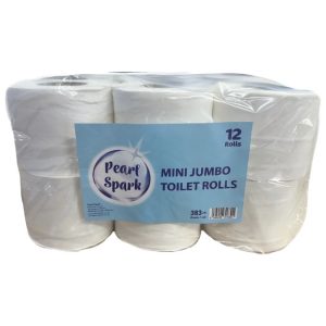 Mini Jumbo White Toilet Roll 12x383 Sheets (3.5kg)